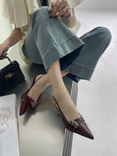 LBSFY  -  Pointed Toe Women Sandals 2024 New Arrivals Fashion Elastic Band Party Dress Shoes Woman Thin Mid Heels Red Black Silver Fashion